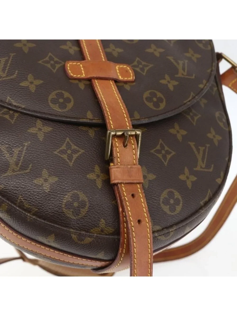 Authentic LOUIS VUITTON Monogram Chantilly GM Shoulder Bag M51232 LV